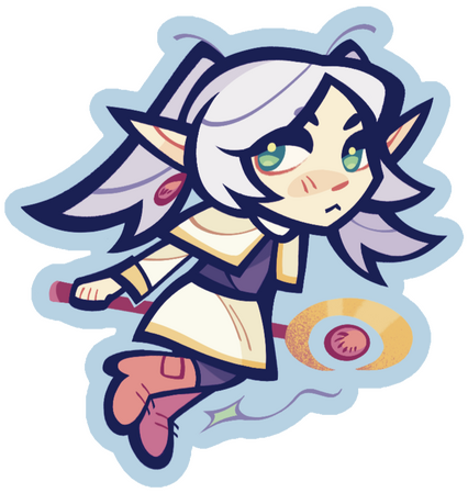 Sticker design of Frieren from Frieren: Beyond Journeys End, 2025