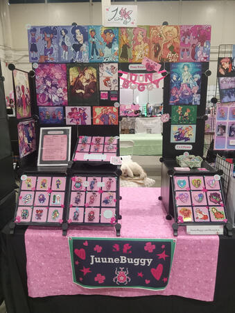 My booth at Anime Idaho, 2025