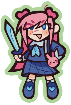 Sticker design of Lizzie LDShadowLady, 2025