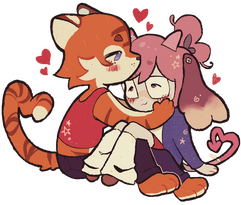 Cometbunn commission of June and Tig (edited)