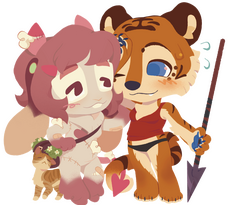 Chunkysoup22 commission of June and Tig